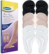 6 Pairs Gel Arch Support Pads Plantar Fasciitis Shoe Inserts Insole, Adhesive High Arch Pad Flat ...