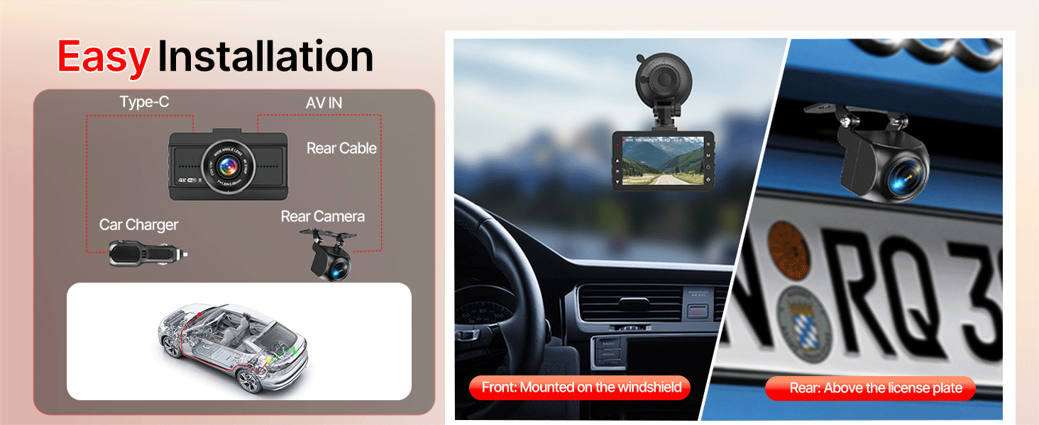 4K dash camera for cars