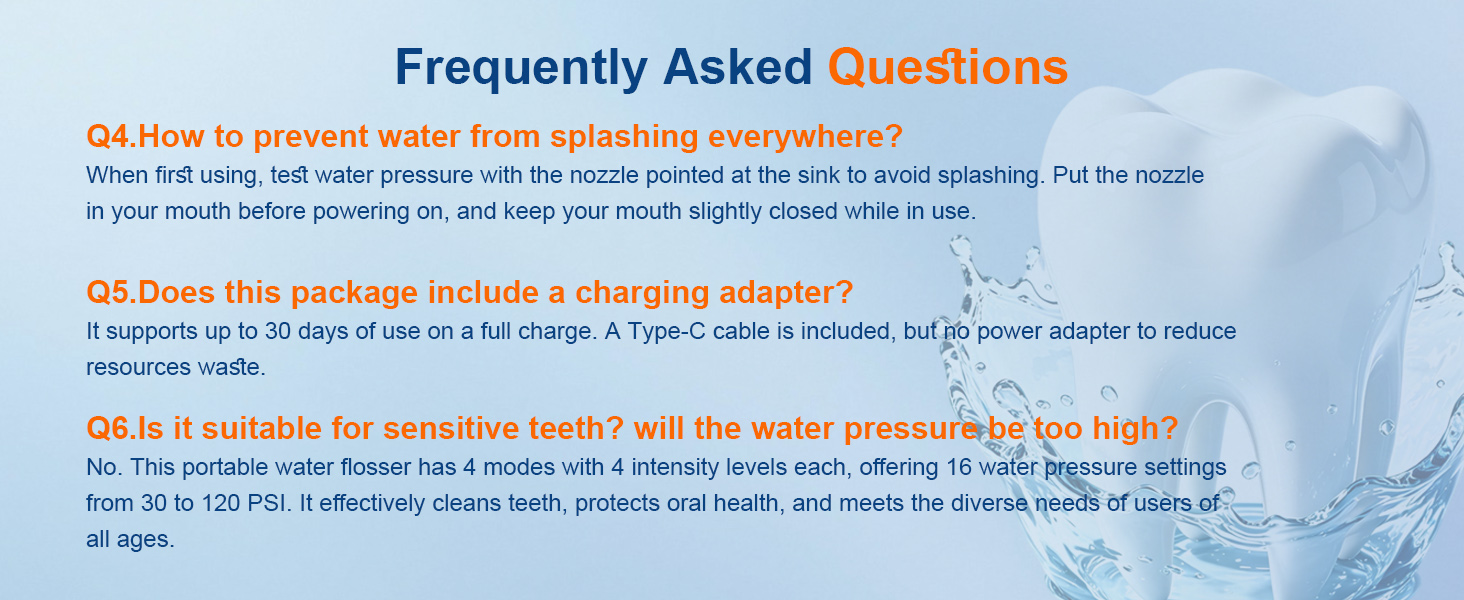 Portable Water Flosser for Teeth, Mini Small Design with Exquisite Travel Case