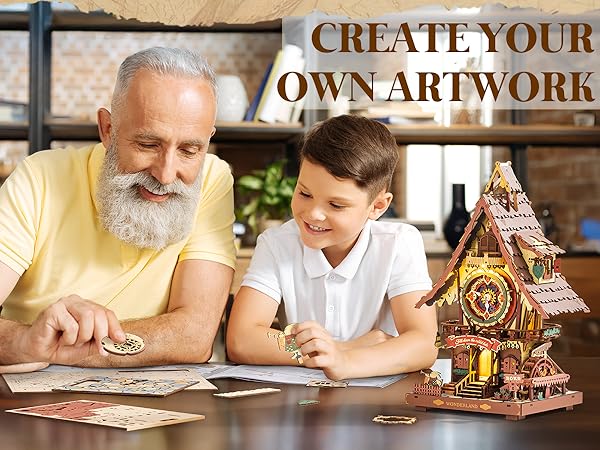 ROKR 3D PUZZLE CUCKOO CLOCK