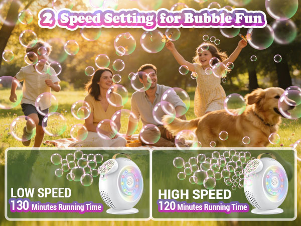 2 Speed Seetting For Snail Bubble Fun