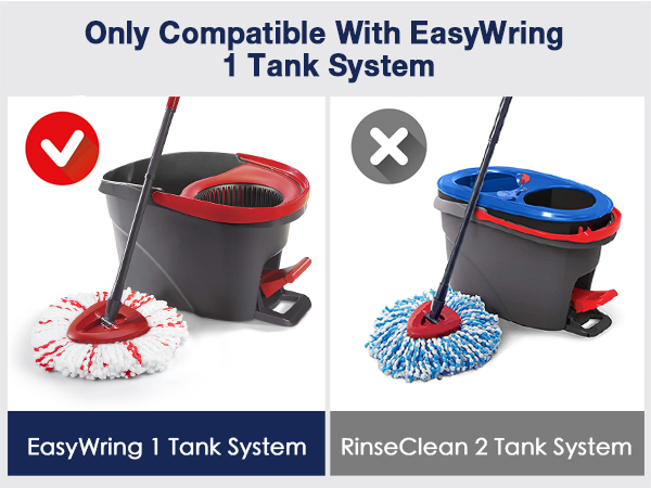 Spin mop head replacement