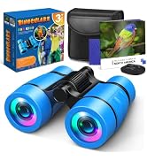 Toys for 3-7 Year Old Boys: LET'S GO! Binoculars for Kids with Bird Watching Manual Easter Birthd...