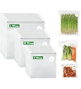 MOMODA Sous Vide Cooking Bags - Set of 30 | BPA-Free Reusable Vacuum Seal Bags (10 Small+10 Mediu...