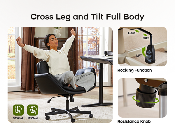 Criss Cross Chair with Tilt Function