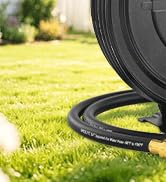 Hot/Cold Retractable Garden Hose Reel