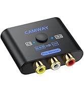 CAMWAY Upgraded RCA to HDMI Converter - Higher Quality Images 16:9/4:3 Conversion 1080P AV to HDM...