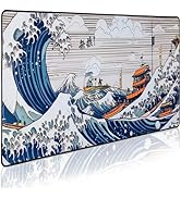 GUNMJO Ocean Wave Extended Gaming Mouse Pad, Ultra-Smooth Surface for Pixel-Precise Mouse Control...