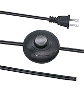 TWTADE 6ft Floor Foot Pedal Switch Inline Push Switch AC 125V ON-Off with Wire Plug Polarized Rou...