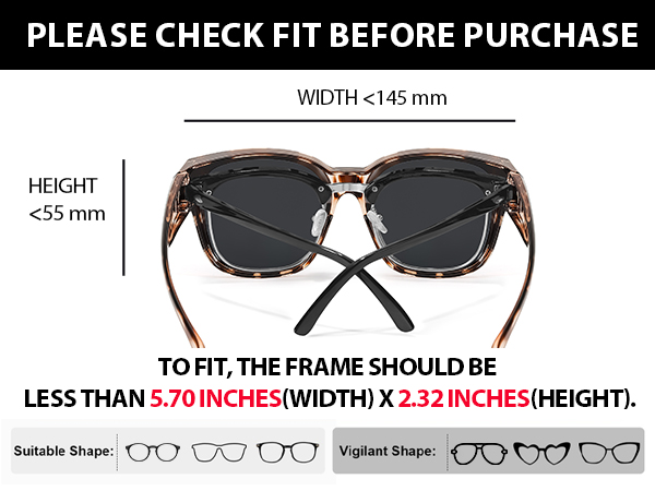 Myiaur Polarized Fit Over Glasses Sunglasses for Women UV400 Protection Reduce Glare