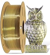 DO3D Silk Black/Metallic Gold PLA Bicolor Double Colors Coextrusion 3D Filament, 1.75mm 2 Colors ...