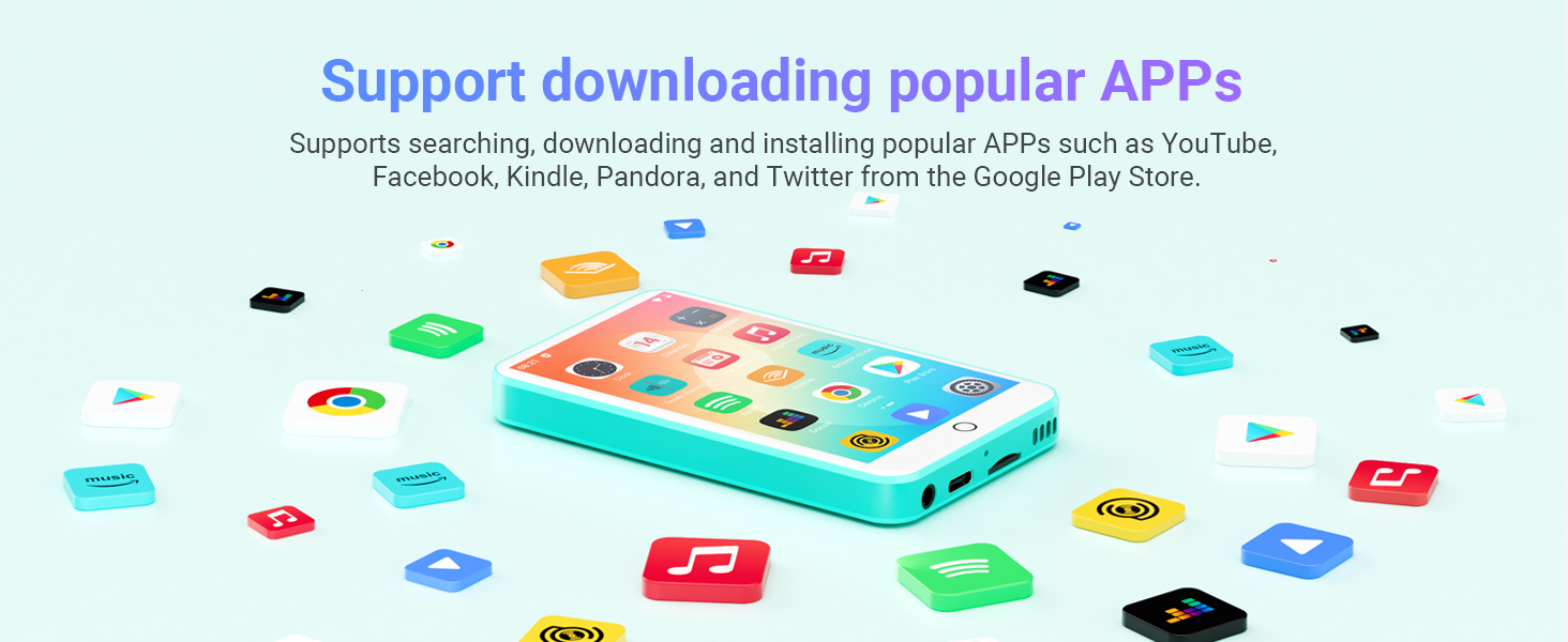 MP3 Player with Bluetooth and WiFi