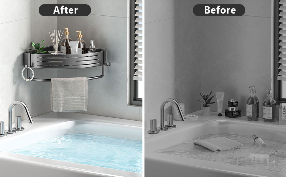 triangle suction cup shower caddy
