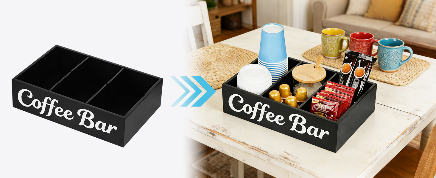 coffee bar accessoires organizer