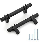 HOME EDIT 3 inch Black Cabinet Handles, 10 Pack Kitchen Cabinet Handles Matte Black Drawer Pulls ...