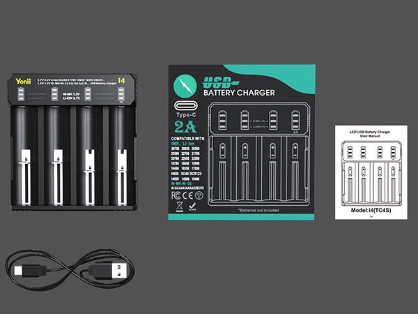 Smart charger for Ni-MH (AA/AAA) &amp;amp;amp;amp; Li-ion (18650/26650)
