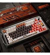 REDQIN ULTRAEQUIP x PIIFOX Clear Keycaps + PBT Keycaps Set Transparent 182 Keys Side Printed Dye ...