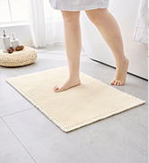 ivory bath rug