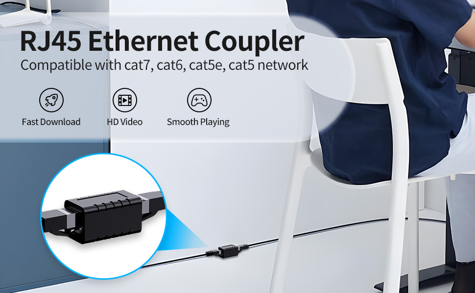 RJ45 Coupler P-1-BK