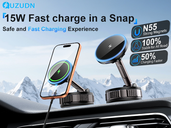 15W Fast charge in a SnapSafe and Fast Charging Experience