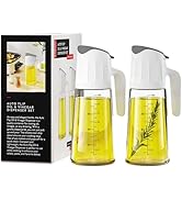 Olive Oil Dispenser Bottle for Kitchen – Auto-open -17 Oz. Coffee Syrup Dispenser, Salad Dressing...
