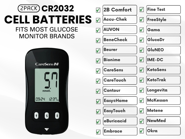 GLUCOSE MONITOR BATTERY