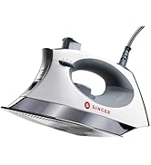 SINGER | White SteamCraft Iron with OnPoint Tip, 300ml Tank Capacity, &amp; 1700 Watts