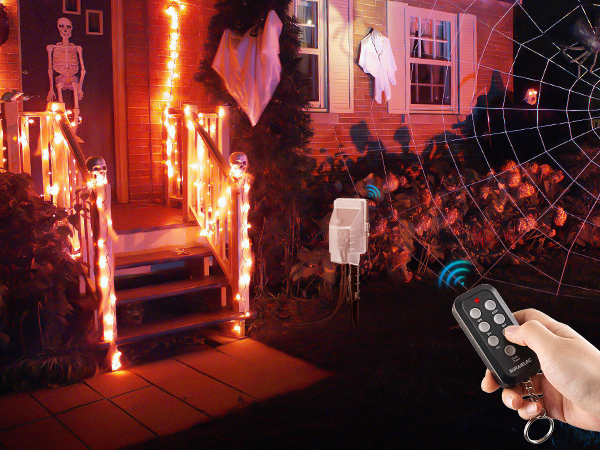 halloween outdoor decorations dawn to dusk outdoor timer