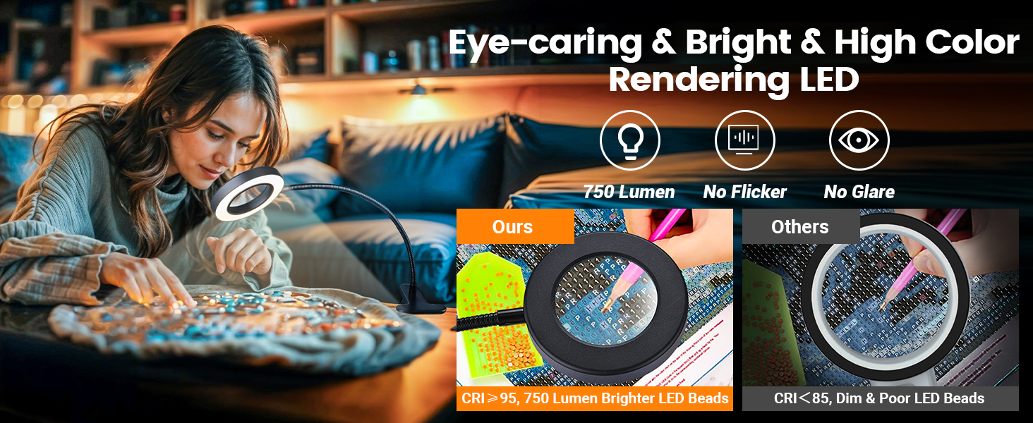 lighted magnifying glass with light reading light reading lamp magnifying glasses with light