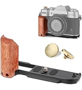 LEFTFOTO X-T50 Retro Handgrip L-Shape Bracket Handle with Wooden Grip for Fujifilm X-T50 Camera,w...
