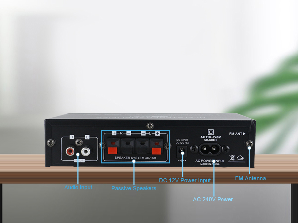 Stereo Home Audio Amplifier