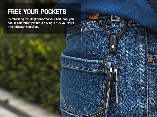 magnetic key holder quick release keychain keyring swivel key ring edc car keychain men keychains