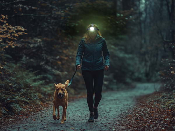 Ideal for walking your dog at night with clear visibility and free hands
