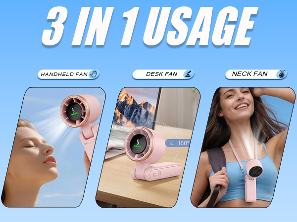 handheld fan desk fan neck fan