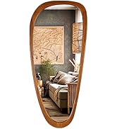 WallBeyond Asymmetrical Mirror, Irregular Mirror Full Length, Boho Wall Mirrors Decorative for Be...