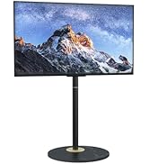 Vanconwey Floor TV Stand for 40-75 Inch LED LCD Screens,Corner TV Stand with Marble Textured Base...