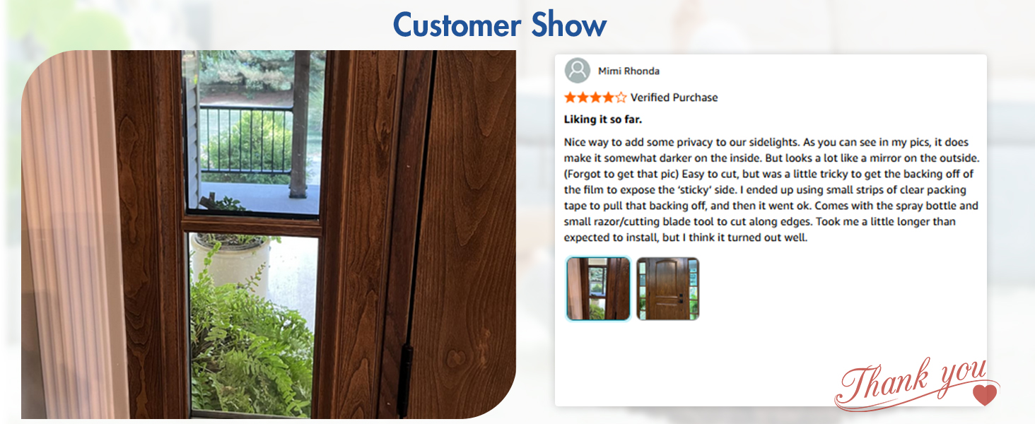 One way privacy Window Film