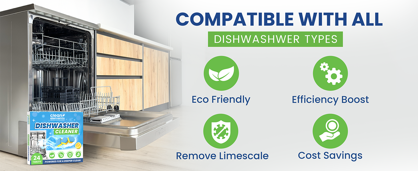 compatible with all dishwasher types eco friendly efficiency