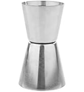 True Dual Double Jigger- Stainless Steel Bar Cocktail Measuring Jigger, Bartender Accessory, Alco...