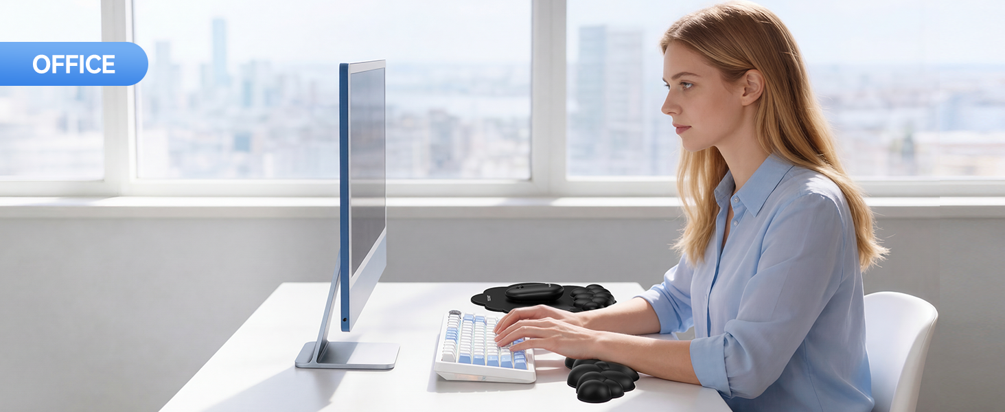 Cloud Wrist Rest &amp;amp; Ergonomic Mouse Pad