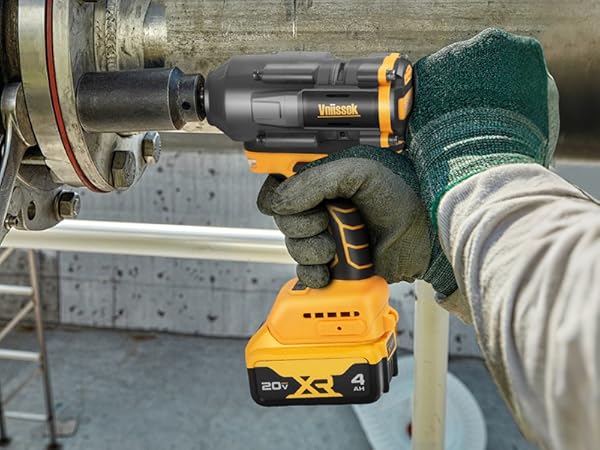 Impact Wrench 900Ft-lbs(1200N.m) High Torque Brushless Electric Impact Gun, Power Impact Driver