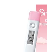 Snomd Clinical Digital Thermometer Portable with Flexible Tip and LCD Display, 30 Seconds Quick A...
