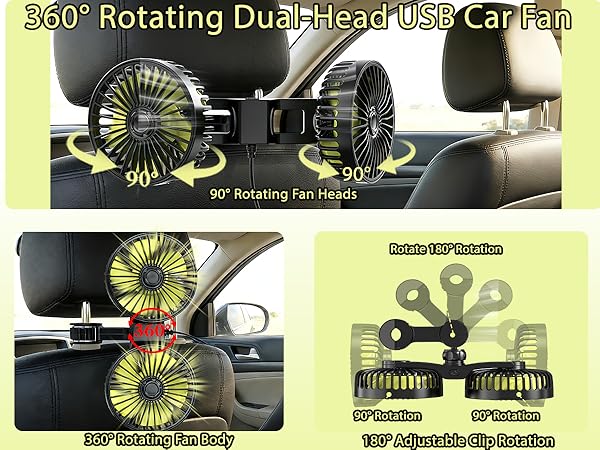 headrest fan for backseat