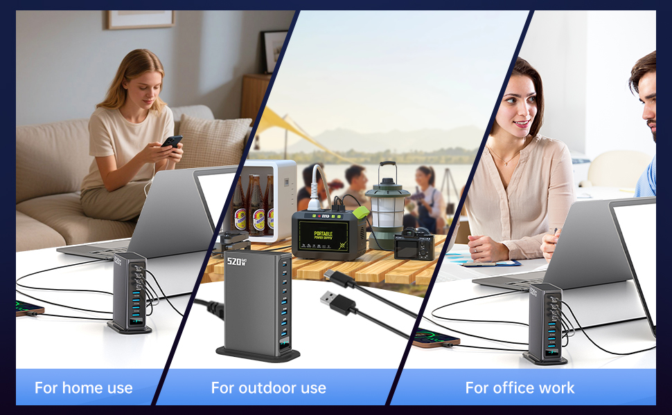 Can be used in home, office, outdoor camping scenarios