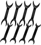 8 Pack Black T-Shape Intraoral Cheek Lip Retractor, 4 Large Size+4 Small Size Double Head Mouth O...