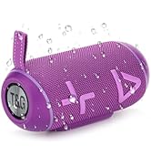 Bluetooth Speaker with Stereo Sound, Wireless Portable Speakers with RGB lights, IPX6 Waterproof,...