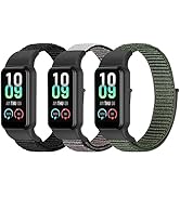 YCHDDER Solo Loop Nylon Strap Compatible with Amazfit Band 7,Soft Breathable Comfortable Adjustab...
