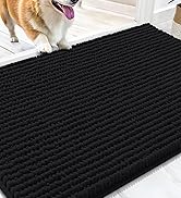OLANLY Dog Door Mat for Muddy Paws 30x20, Ultra Absorbent Chenille Mud Doormat, Non-Slip Washable...