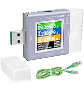 Ransanx USB Tester Power Meter DC 0-50V 6.5A 325W Digital Multimeter PD 3.0 Type C Voltage Curren...