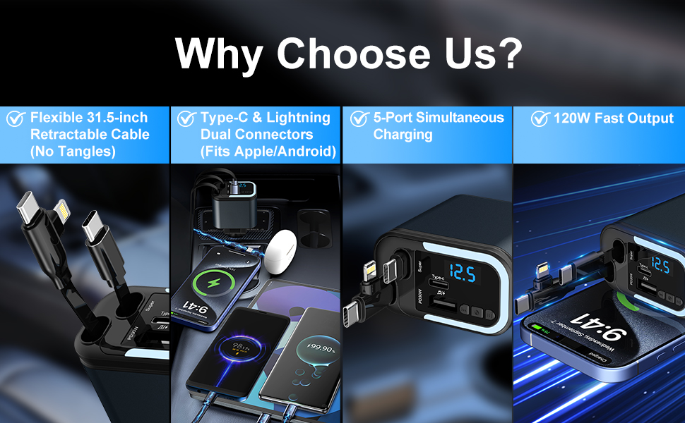 retractable car charger lightning cable joyroom retractable car charger car chatger car charging